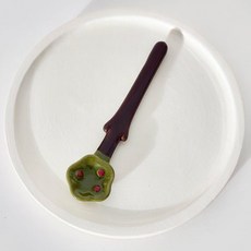 高顏值陶瓷馬克杯附贈甜品勺, 1個, 手繪釉下彩陶瓷勺子 長約13.5cm, 手繪釉下彩, 帶勺
