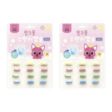핑크퐁 스펀지캡슐 목욕놀이완구 12p, 혼합색상, 2세트