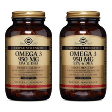 SOLGAR 三倍強度Omega-3軟膠囊 950mg, 100顆, 2罐