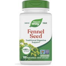 네이쳐스웨이 펜넬 씨드 480mg 비건 캡슐, 1개, 100정