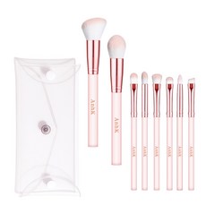 안크 메이크업 브러쉬 세트 휴대용 슈가팝 8종, 1개, 핑크