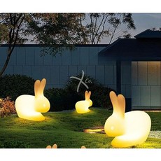 야외 토끼조명 램프 정원 가로등 공원 LED 잔디 조명 정원등, 중급 다채로운 태양 모형