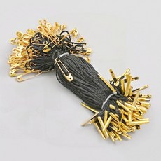 옷핀 행택 라벨 택고리 블랙 100개 쇼핑몰 의류 부착 연결 끈, 1개, 상세페이지 참조