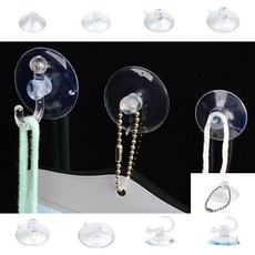 넨이룸 투명 흡착판 흡착고리 큐방, 14개, 투명 26mm