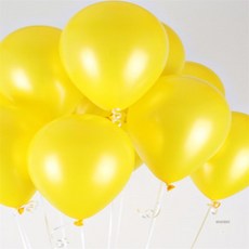 IS리빙 5인치 펄풍선 옐로우 100개 생일풍선세트