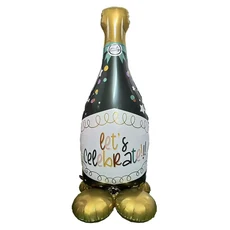 1개 대형 와인병 알루미늄 호일 풍선 파티 57인치 생일 총각 졸업식 옥토버페스트 뮌헨 모임 춤 장식 및 준, 01 1 pc, 01 기타