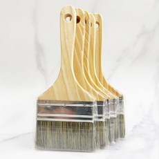페인트붓 9.5cm 5개 인테리어 도구 시트지 작업용 붓 세트