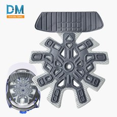 동명 숯 안전모 내피 최고급형 메쉬 땀받이 땀흡수 통풍, GREY, 1개