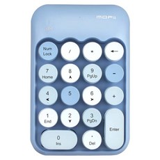 MOFII X910 무선 숫자 키패드, 멤브레인 키, 블루