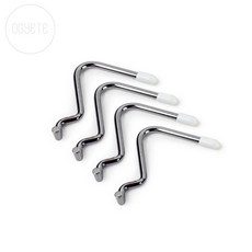 빈티지보드 타공판 후크 4개입 타공판고리, U형(검정), 검정, 1세트