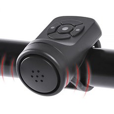 LESOVI 전기 자전거 경적 140DB 성인 용 요란 4음 모드 진동 알람 충전식 방수 스마트 산악 로드 바이크 스쿠터용, 1개