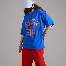 댄마샵 로스 오버핏 반팔티 방송댄스복 줌바댄스복 에어로빅복