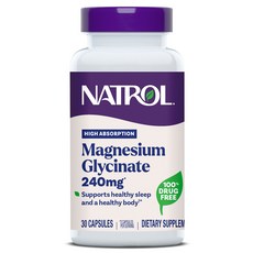 NATROL 納妥 甘胺酸鎂 240mg 膠囊, 1個, 30錠