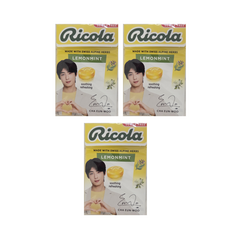 무설탕 스위스 허브캔디 리콜라 레몬민트, 40g, 3개