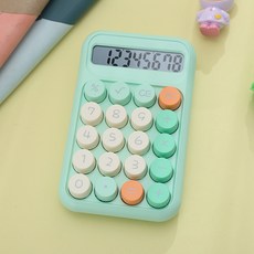 계산기 키캡계산기 파스텔 레트로 사무용계산기, 1개, 민트