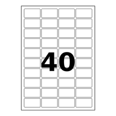 바코드용 라벨지, 100개, 40칸 100개, 40칸