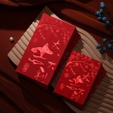 紅包袋 大吉大利 福字紅包 喜慶過年 賀歲紅包袋, 1個, 紅金—好運大吉,小紅包（36個）
