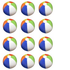 비치볼 - 40.6cm(16인치) 멀티 컬러 12팩, 비치볼 - 40.6cm(16인치) 멀티 - 컬러, 12