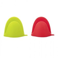 실리콘 냄비 손잡이 2P 요리장갑 전자레인지장갑, 그린, 1개, 단일상품1