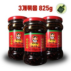 차마요 중국식품 라오깐마 라오간마 편스토랑 라개장 유라죠우 땅콩 라조장 275g, 3개, 275ml
