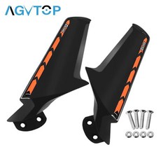 오토바이 미러 윈드 윙 플랭크 스포일러 페어링 리어 장식, 15. Bright Orange, 기본