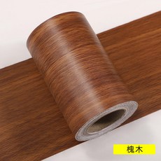 自粘踢腳線貼 木紋地板修復貼 傢俱門框包邊翻新貼紙, 1個, 槐木5米長,20cm寬X5米長