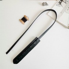 스페셜 창고 정리 피쉬골침 크로스 조절 가능 가죽 가방 끈 핸드메이드 액세서리 DIY, 흑색 업 소가죽, 1개