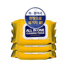 Hey Brand 一次性絲瓜絡濕巾, 1 件（3 件）, 單色, 30張