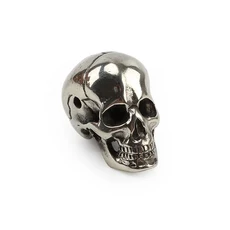 파라코드캥핑팔찌 티타늄 합금 나이프 비즈 Paracord 우산 밧줄 구슬 DIY 펜던트, [02] B Silvery, 1개