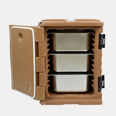 박스 단열 케이터링 반찬 휴대용 이동식, 90리터 커피잔+3단접시, 1개