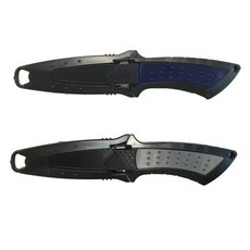 潛水刀(平頭) 兩色 浮潛 深潛, 黑色
