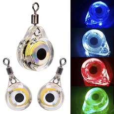 999피싱 미니 LED 눈알 수중 문어 집어등 줄보기 케미, 레드, 1개