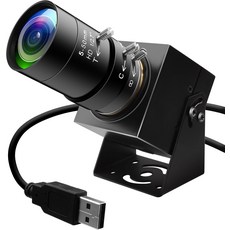 IFWATER 5Megpixels USB 카메라 1944P 30fps 컬러 산업용 망원 웹캠 CS 마운트 5-50mm 10X 수동 줌 렌즈 PC 컴퓨터 플러그 앤 플레이