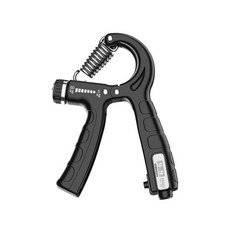 임프로 더쌔게 5kg~60kg 강약조절 악력기, 블랙, 1개