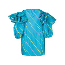 로테이트비르거크리스텐슨 베서니 스트라이프 프린트 드레스