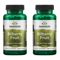 스완슨 빌베리 프루트 470mg 캡슐, 2개, 100정
