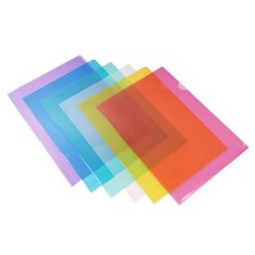 枕頭山 彩色E310 A4 L型夾 資料夾 文件夾 收納夾 檔案夾 整理夾, 綠/包 不挑廠牌, 1套