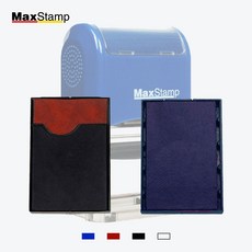 [삼촌네도장] 맥스 직사각 자동스탬프 잉크 패드 MAX STAMP 3050 3360, 2.SI-3255, 6.흑색+적색(2도)패드