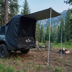 차박텐트 차량용 도킹 꼬리 텐트 폴대 가방 포함, 차량용2-3인, 블랙