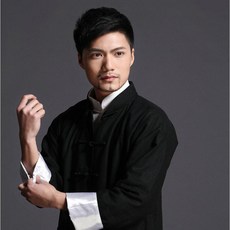 廣隆 李小龍 葉問 詠春 太極拳 武術功夫衫 棉麻布 唐裝 馬褂 中國服飾，舒適透氣，展現武術文化底蘊