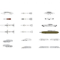 11933169 프라모델 비행기 헬리콥터 모형 항공기 전투기 헬기 미니어처 파인몰드 1/72 시리즈 미군 항공기용 미사일 세트 2 60~70년대 FP44