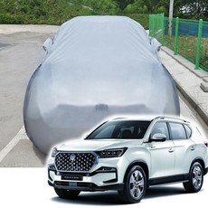 메이빈 숨쉬는 자동차 커버 덮개 올뉴렉스턴, 올뉴렉스턴(20년-현재)-9호+세차타월, 1개