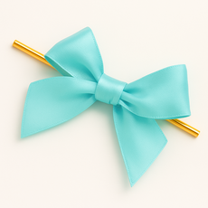 잇츠K 빵끈 완성리본 / 답례품 선물 포장 쿠키 리본타이, 80개, 블루