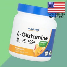 뉴트리코스트 글루타민 L글루타민 엘글루타민 아미노산 복숭아 피치 망고 17.9 플로럴 온스 500g Nutricost L Glutamine Peach Mango floz, 뉴트리코스트 글루타민 L글루타민 엘글루타민 아미노산 복
