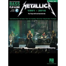 Metallica: 1991-2016 (Bass Play-Along) 메탈리카 베이스 악보 (온라인 음원 포함) Hal Leonard 할 레오나드