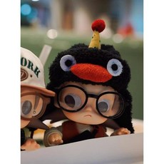 팝마트 지거 펭귄 멜빵바지 세트 인형복 BJD 1/8 20cm 액션 인형 인형의상, 20 cm, 아기가 없어요, 펭귄 모자