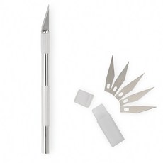 또도리 아트나이프 정밀 다목적 칼 1P + 리필칼날 5P, 1세트