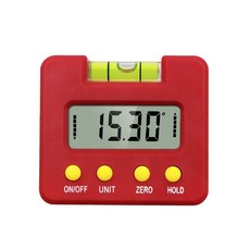 角度規水平尺 高精度數顯傾角盒 電子角度尺 測量傾斜角度 水平泡角度儀 高精度好用, 1個, 紅色水平尺