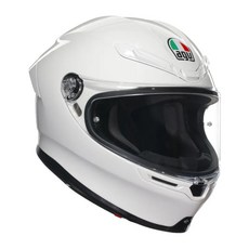 『Riderment』AGV K6S 素色亮白 亞洲版頭型 碳纖維全罩式安全帽, M