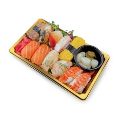 올플러스 초밥용기 7호 금색 뚜껑포함, 1박스, 100세트